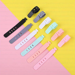 6pcs Mixed Earphone Storage Soft Tape Data Cable Protection Sleeve