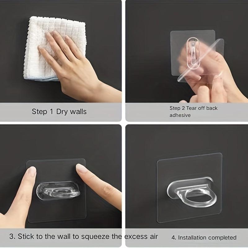 2pcs 8pcs Traceless Hook Multifunctional Wall Hook Office Home Decoration