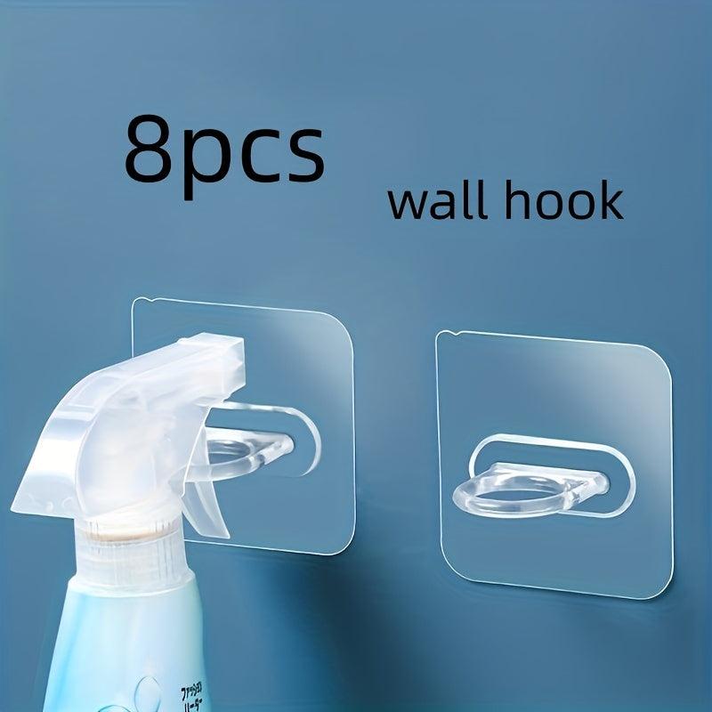 2pcs 8pcs Traceless Hook Multifunctional Wall Hook Office Home Decoration
