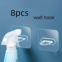 2pcs 8pcs Traceless Hook Multifunctional Wall Hook Office Home Decoration