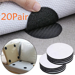 20 Pairs Anti-curling Carpet Tape Non-slip Stickers Carpet Gripper