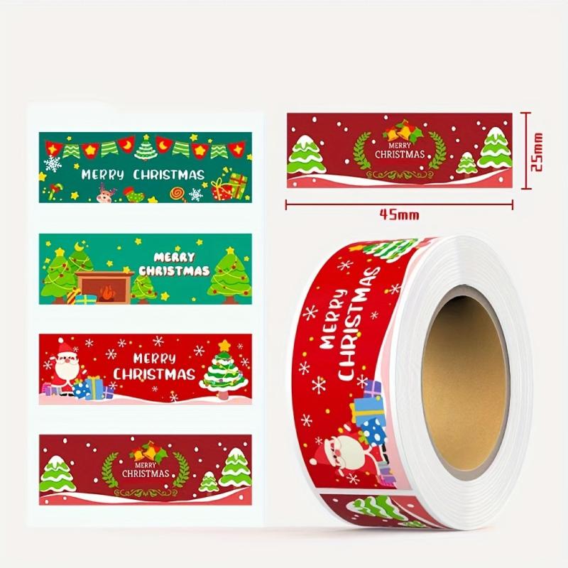 170pcs Christmas Sticker Roll for Students