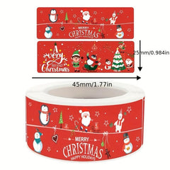 170pcs Christmas Sticker Roll for Students