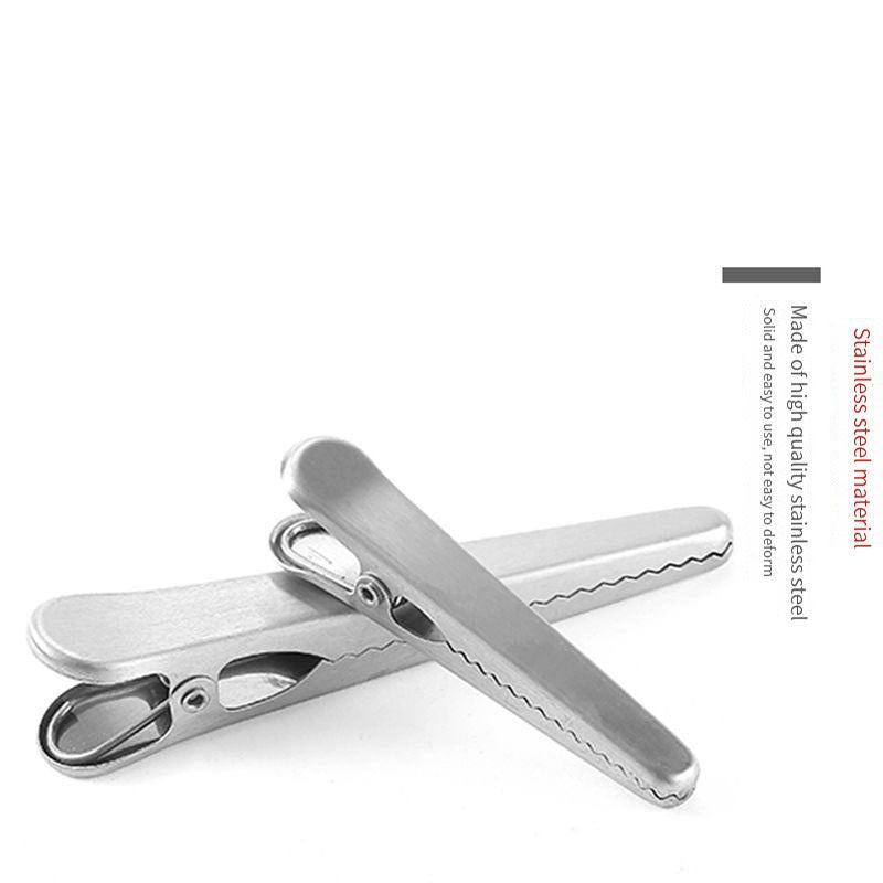 Metal Chip Clips Stainless Steel Paper Clamps for Kitchen and Office