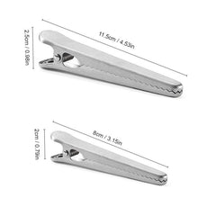 Metal Chip Clips Stainless Steel Paper Clamps for Kitchen and Office