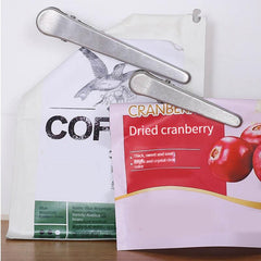 Metal Chip Clips Stainless Steel Paper Clamps for Kitchen and Office