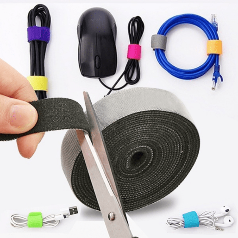 Hook & Loop Fastening Tape Self Adhesive Cable Straps Roll