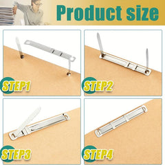 Box Prong Fasteners 2 Hole Punch Metal Paper Fasteners