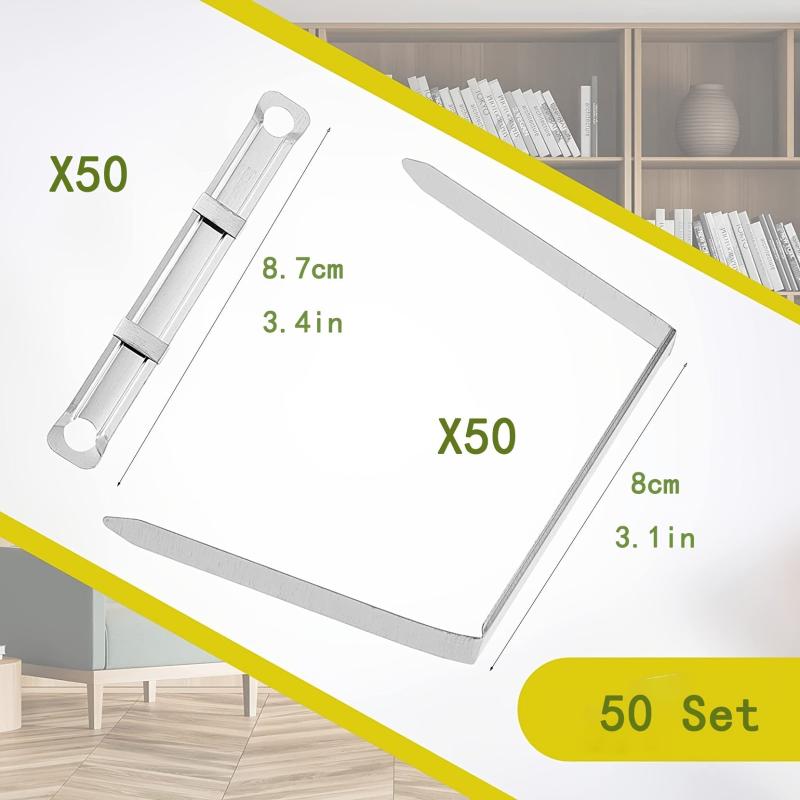 Box Prong Fasteners 2 Hole Punch Metal Paper Fasteners