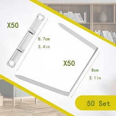 Box Prong Fasteners 2 Hole Punch Metal Paper Fasteners