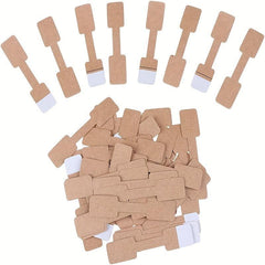 1000pcs Blank Brown Paper Tag Labels Jewelry Display Cards