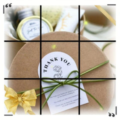 30pcs Art Paper Gift Card Packaging Sealing Sticker - 3 Colors