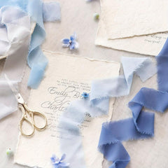 Chiffon Ribbon With Tassel 57m - Wedding Invitation Bouquet Decoration