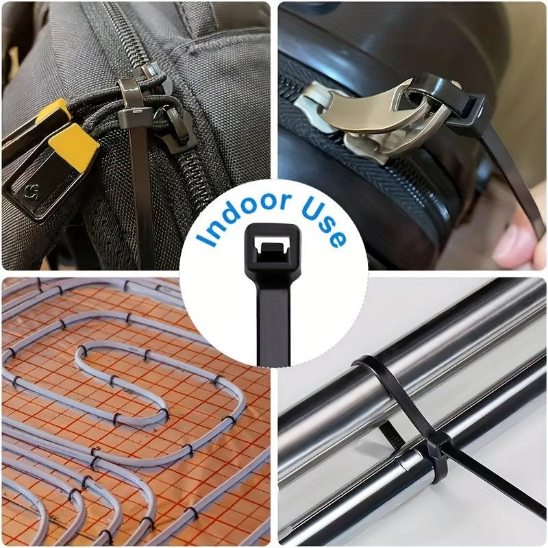 500pcs Nylon Wire Self Locking Cable Zip Ties Organiser Fasten Cable