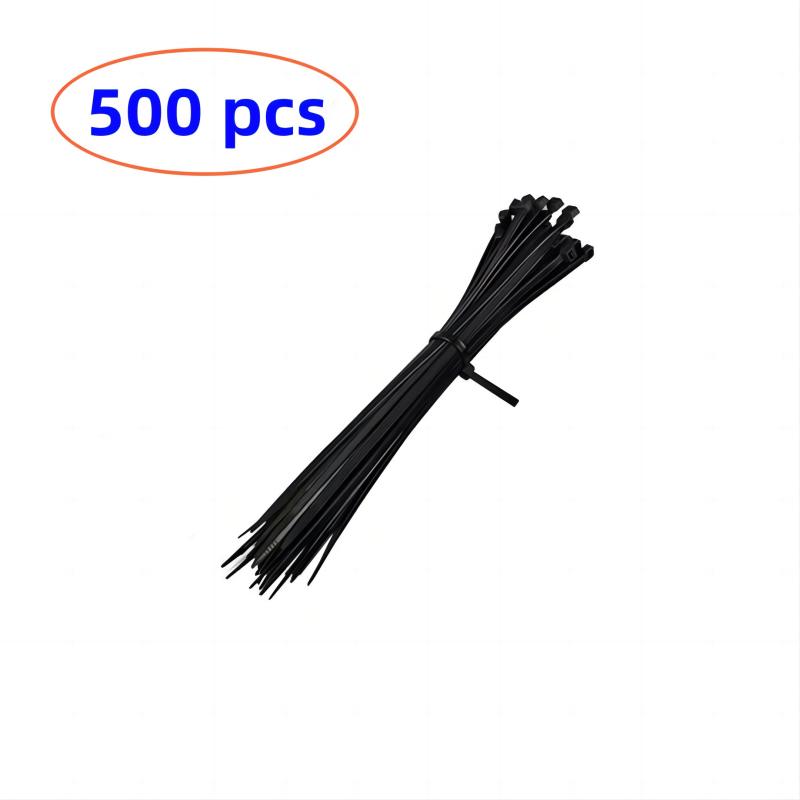 500pcs Nylon Wire Self Locking Cable Zip Ties Organiser Fasten Cable