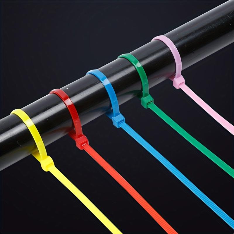 500pcs Nylon Wire Self Locking Cable Zip Ties Organiser Fasten Cable