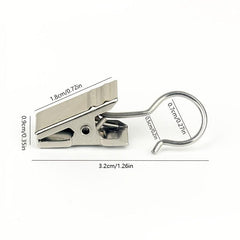Stainless Steel Curtain Clips Hanging Hooks for Photos Home Decor