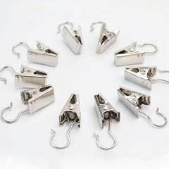 Stainless Steel Curtain Clips Hanging Hooks for Photos Home Decor