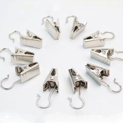 Stainless Steel Curtain Clips Hanging Hooks for Photos Home Decor