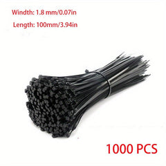 Self-Locking Nylon Cable Ties Fastening Loop Zipper Bag Ties Set