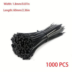 Self-Locking Nylon Cable Ties Fastening Loop Zipper Bag Ties Set