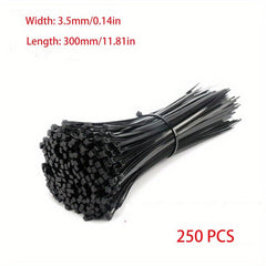 Self-Locking Nylon Cable Ties Fastening Loop Zipper Bag Ties Set