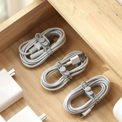10 Pcs Silicone Binding Tape Cable Data Management Winder