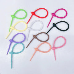 DIY Key Chain Jewelry Lanyard Soft Glue Cable Tie Storage Winding Device