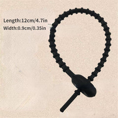 DIY Key Chain Jewelry Lanyard Soft Glue Cable Tie Storage Winding Device