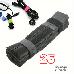 25pcs Reusable Cable Winder Organizer 17.78cm