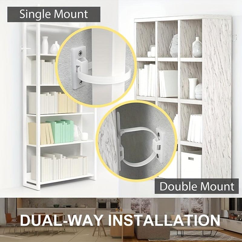 5pcs Furniture Straps Anti Tip Anchors Kit Wall Anchors Protect Students Pet