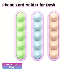 USB Cable Organizer Winder Self-adhesive Desktop Data Cord Wire Management
