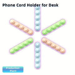 USB Cable Organizer Winder Self-adhesive Desktop Data Cord Wire Management