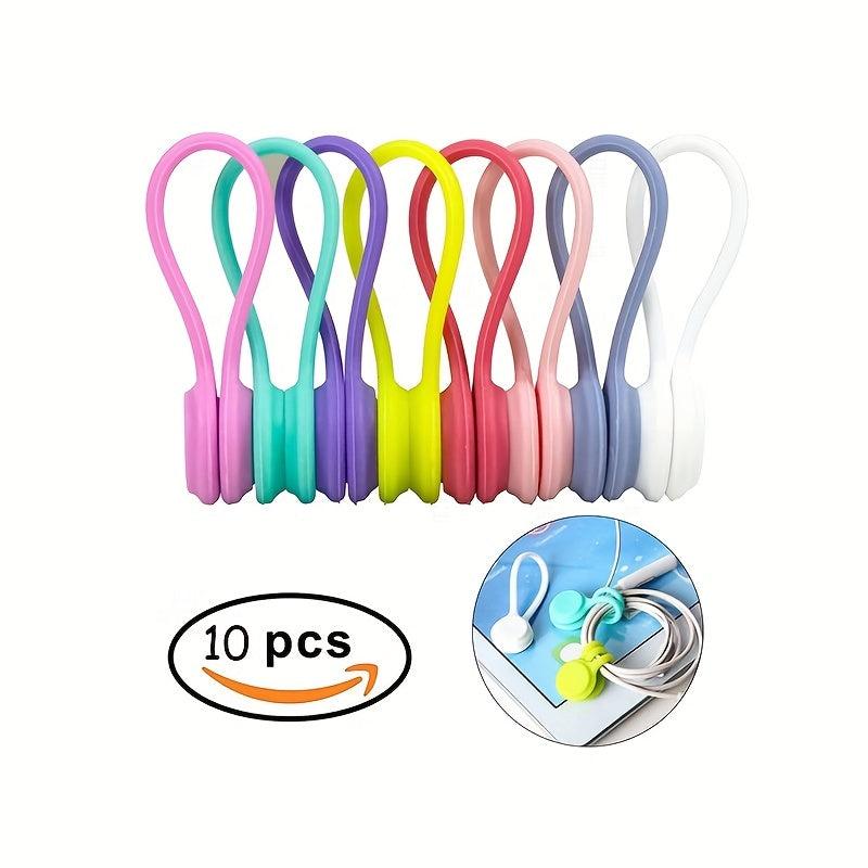 10pcs Magnet Earphone Winding Device For Phones
