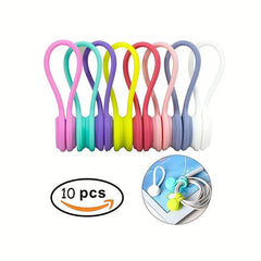 10pcs Magnet Earphone Winding Device For Phones