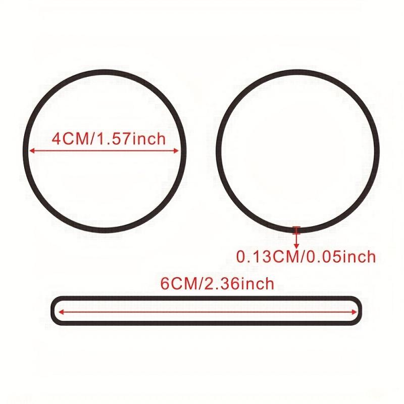 100 Pcs 40mm Rubber Bands Strong Elastic Band Office Stationery Holder