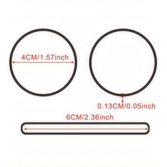 100 Pcs 40mm Rubber Bands Strong Elastic Band Office Stationery Holder