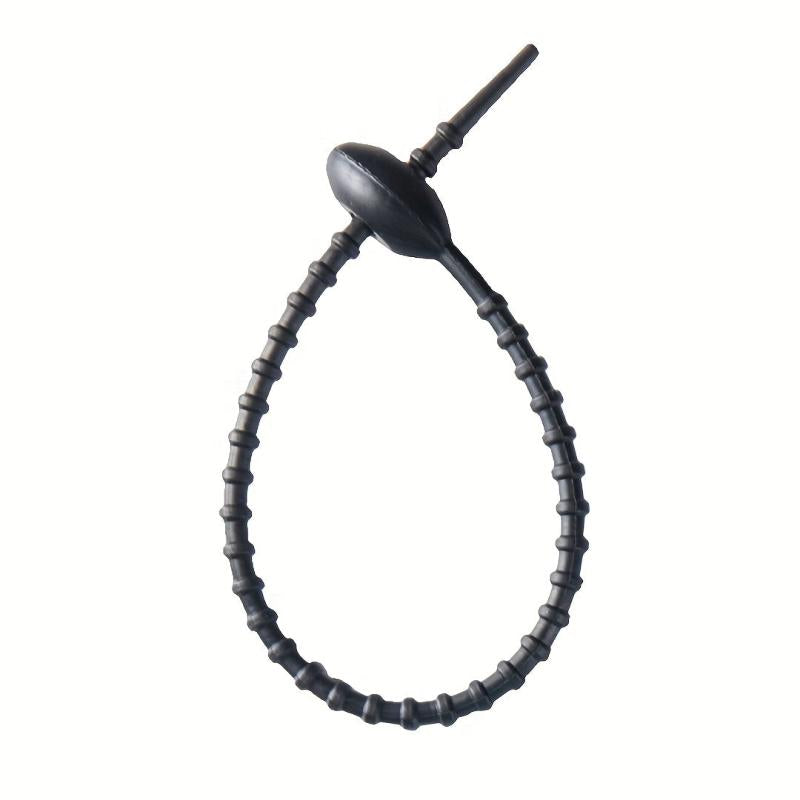 15pcs Candy Silicone Cable Ties Self-locking Binding Rope Data Cable Storage