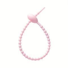 15pcs Candy Silicone Cable Ties Self-locking Binding Rope Data Cable Storage