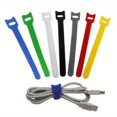 10pcs Reusable Cable Ties with Carabiners - Cable Management Solution