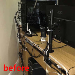 4Pcs Neoprene Zipper Cable Management Sleeve