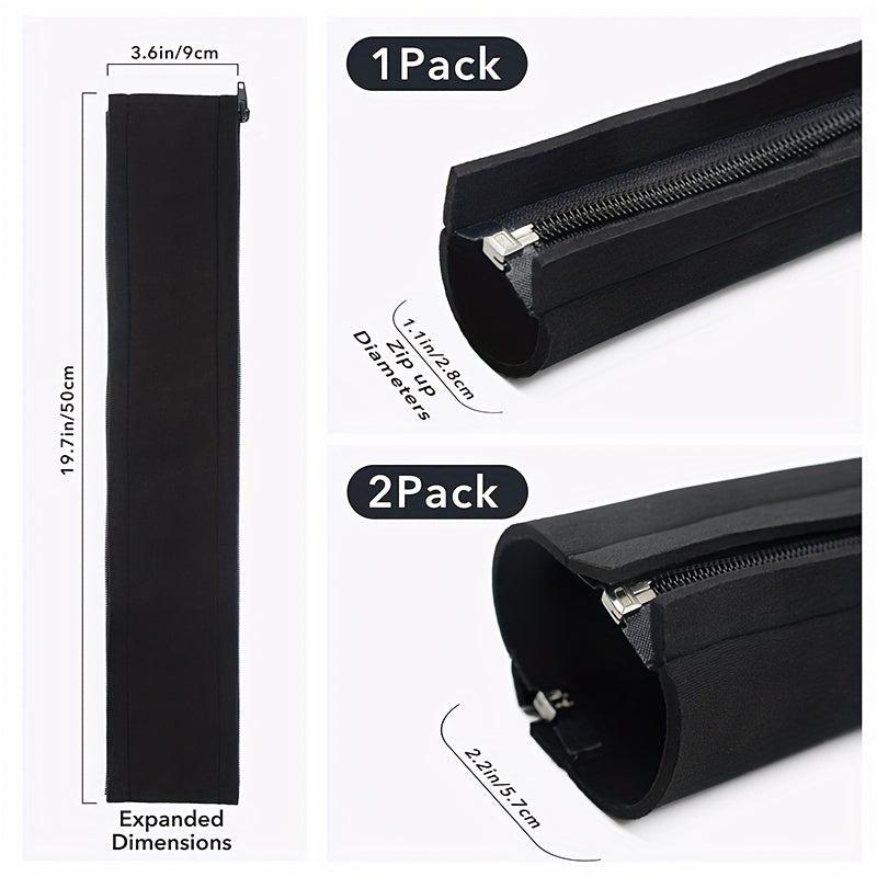 4Pcs Neoprene Zipper Cable Management Sleeve
