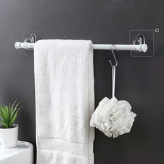 4pcs Wall Mounted Round Hooks Storage Rack Kitchen Bathroom Ring Hanger