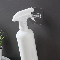 4pcs Wall Mounted Round Hooks Storage Rack Kitchen Bathroom Ring Hanger