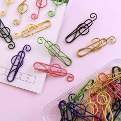 12pcs Musical Notes Style Metal Paper Clips Music Paper Clips