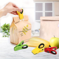 6pcs Magnetic Chip Bag Clips Multicolored Food Sealing Clips