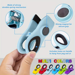 6pcs Magnetic Chip Bag Clips Multicolored Food Sealing Clips
