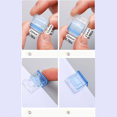 Clam Clips 5 Random Pack Binder Clips Small Clear Push Clips