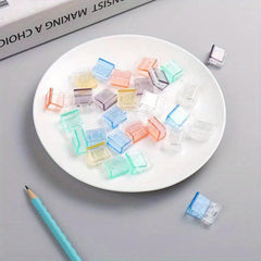 Clam Clips 5 Random Pack Binder Clips Small Clear Push Clips