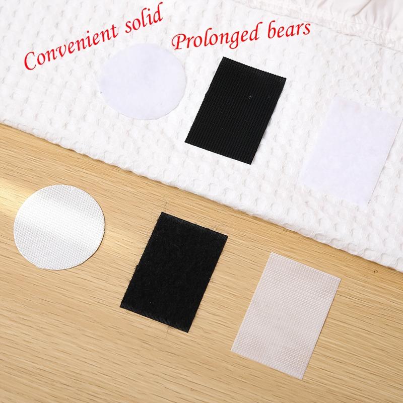 20pcs Reusable Double-sided Adhesive Hook And Loop Sofa Cushion Fixed Stickers